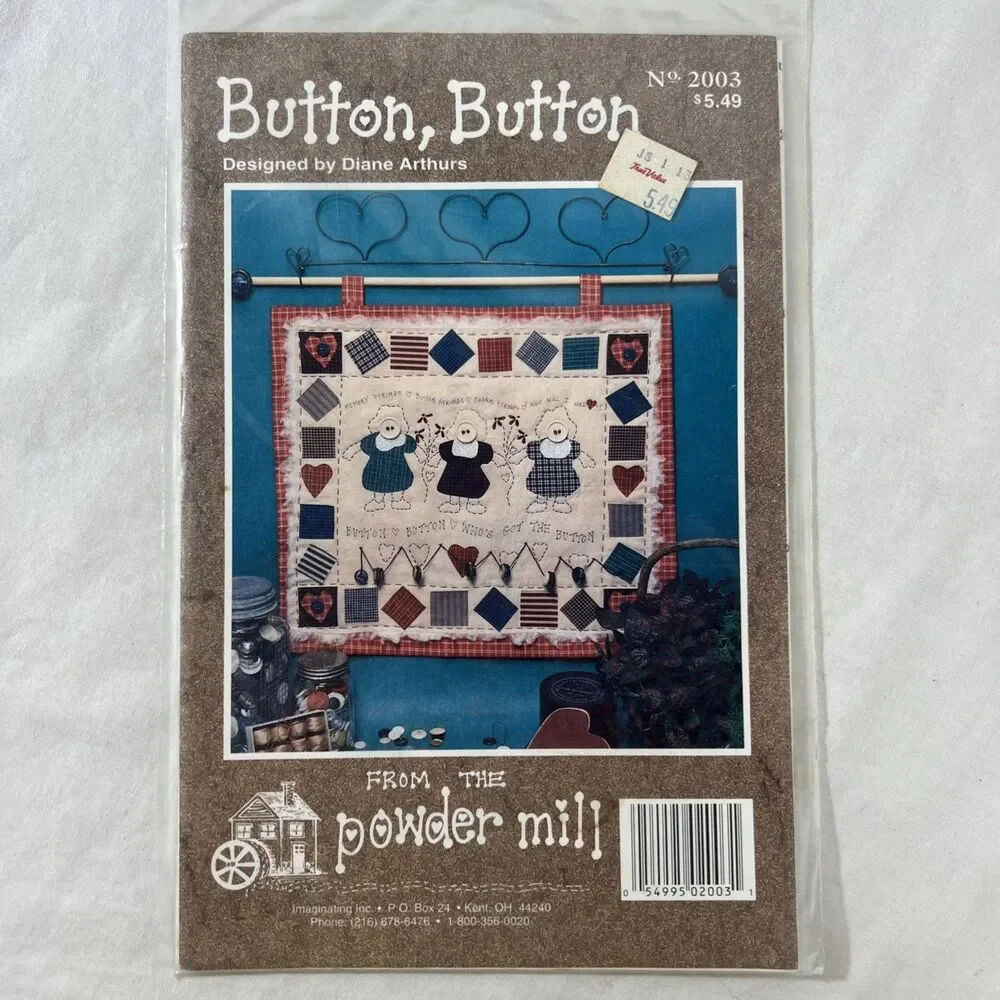 Button Button - Powder Mill - Quilt Pattern - Patriotic - Americana - NEW
